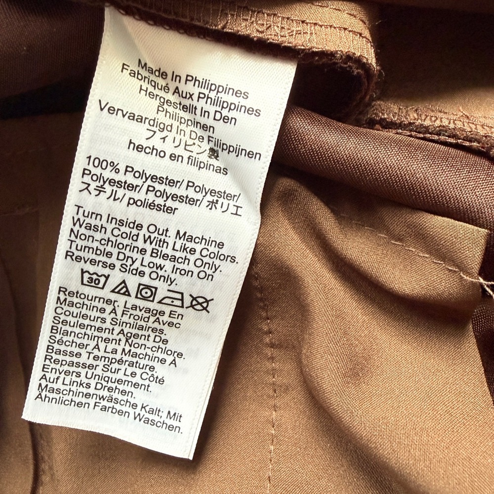J. CREW Wide-leg pleated pant in duchesse satin brown - Picture 6 of 9